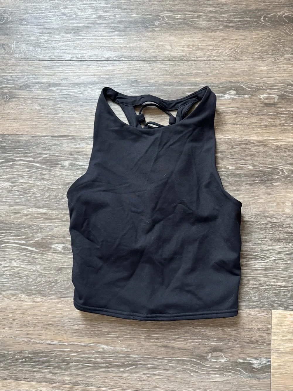 ALO Yoga Black movement Strappy Back Sports Bra Sz M